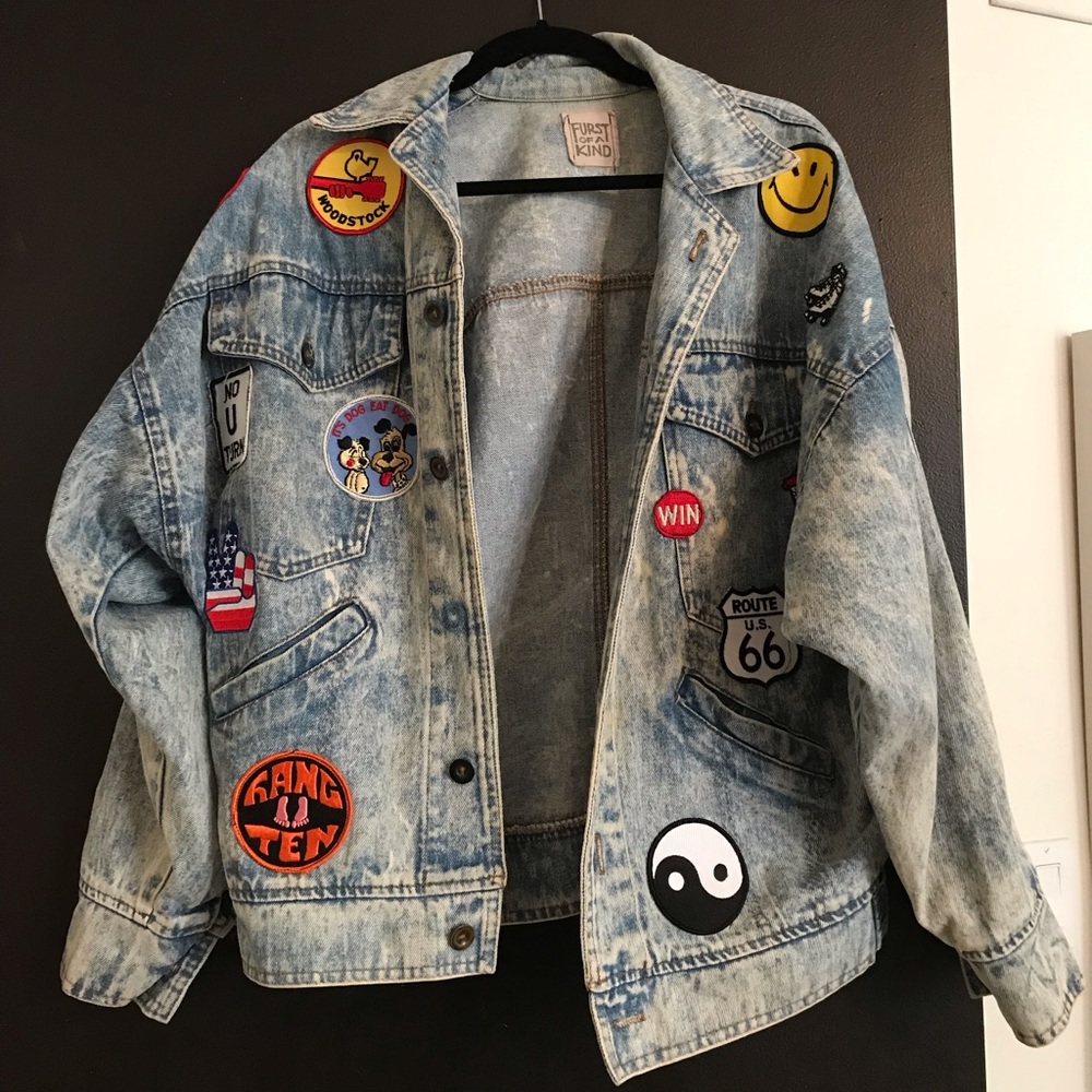 Vintage Patch Jean Jacket